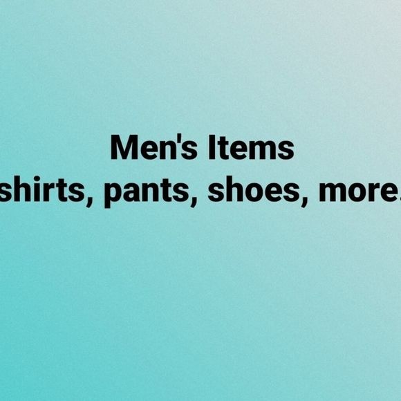 Mens items start here - Picture 1 of 1